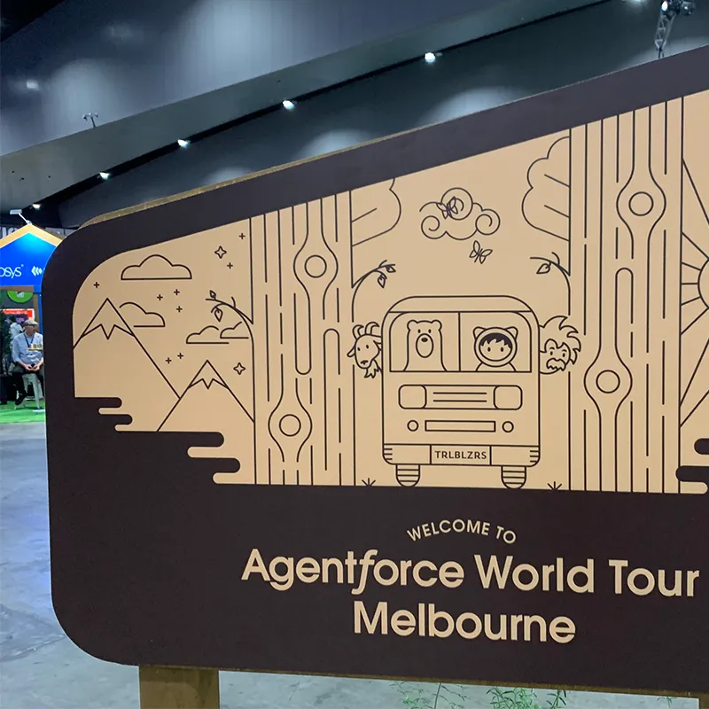 Agentforce World Tour Melbourne Welcome Sign